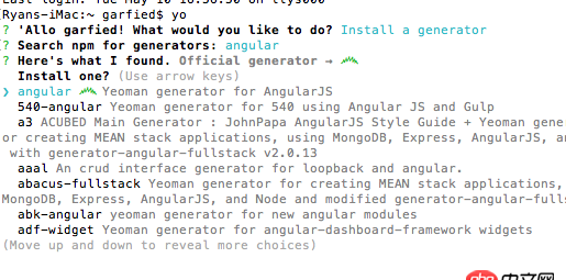 angular.js - yeoman构建angular项目时报错