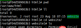 docker 无法使用ls查看 挂载目录中的内容