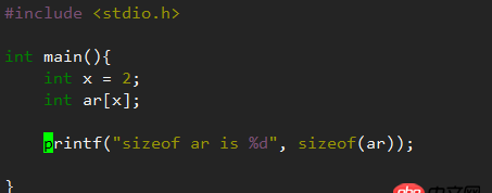 c++ - c数组长度问题