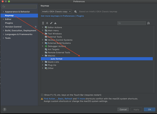 Intellij IDEA 录制快捷键实现自动格式化的方法