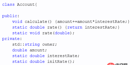 c++ - 类的静态成员存在于任何对象之外,对象中不包含任何与静态数据成员有关的数据？