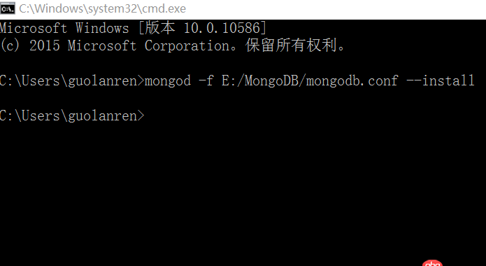 数据库 - MongoDB ver3.0.12 不支持--fork参数？