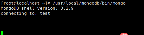 mongodb shell 连接