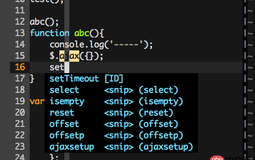 Vim  使用 tern-for-vim 没有办法不全全局变量