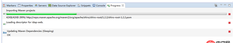 在eclipse导入maven项目的时候卡住了，如何解决这个问题