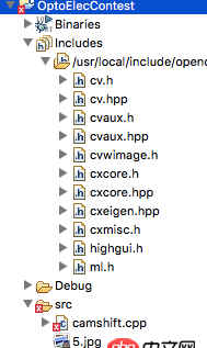 macos - eclipse 下编译opencv不能识别一些关键字是怎么回事？