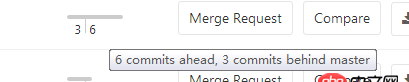 git - commits ahead,commits behind master是啥意思呢，请指教