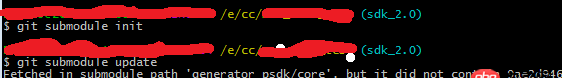 git  submodule update fail