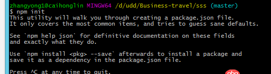 git - npm init 报错