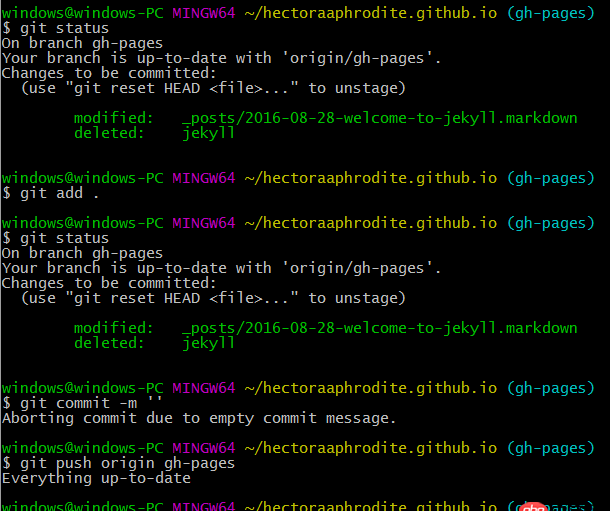 github - git push 没起作用