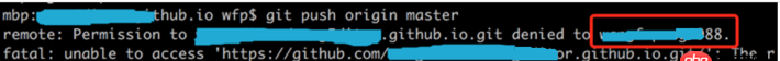 github - git push 提示用户无权限，返回403
