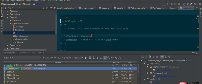 phpstrom - git push 失败