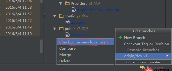 phpstrom - git push 失败