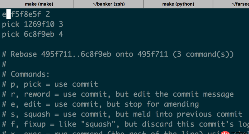 前端 - 关于用 git rebase -i HEAD 修改之前某一次已经 commit 的代码