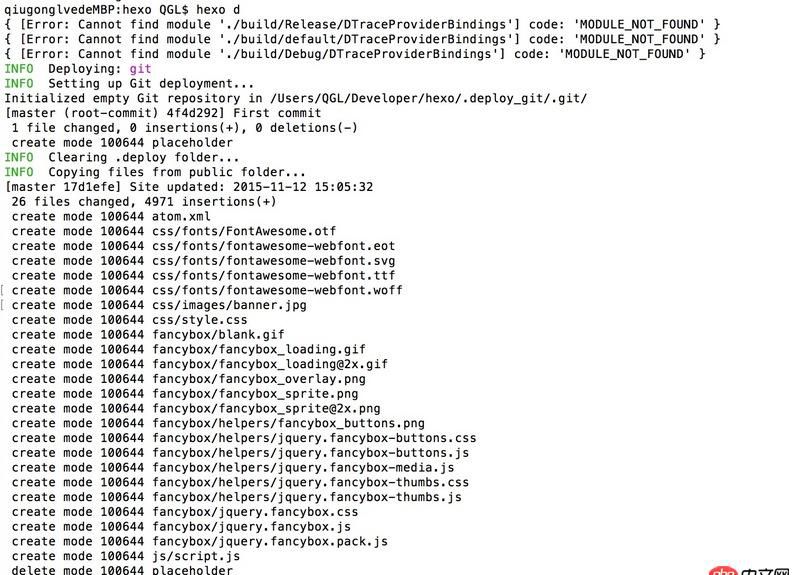 hexo deploy 失败 Github 链接过去 404