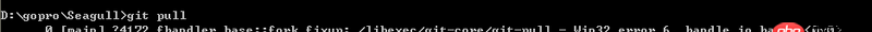 windows下git pull失败