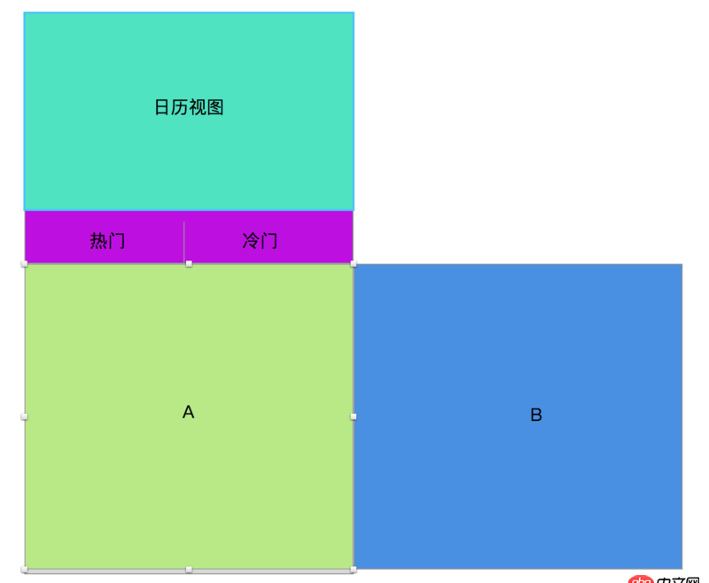 ios - 顶部有视图的横向滑动问题