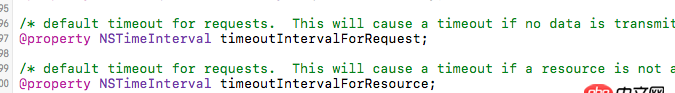 objective-c - timeoutIntervalForRequest  timeoutIntervalForResource 有什么区别