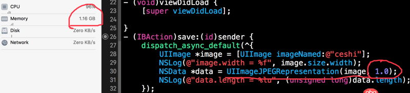 objective-c - UIimage转NSData时候内存过大