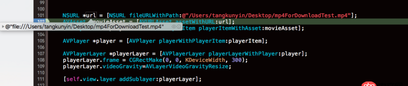 objective-c - AVPlayer无法播放本地视频文件