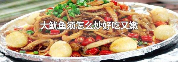 大鱿鱼须怎么炒好吃又嫩