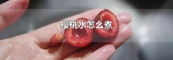 樱桃水怎么煮