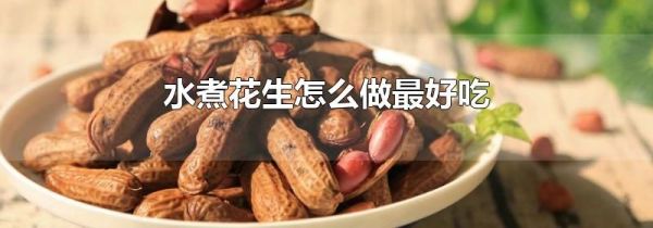 水煮花生怎么做最好吃