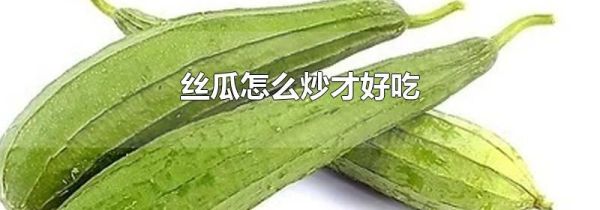 丝瓜怎么炒才好吃