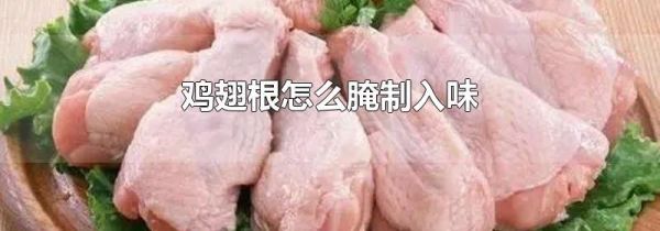 鸡翅根怎么腌制入味