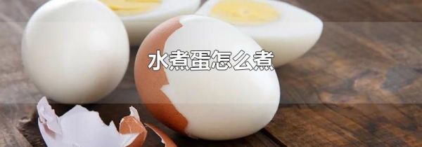 水煮蛋怎么煮