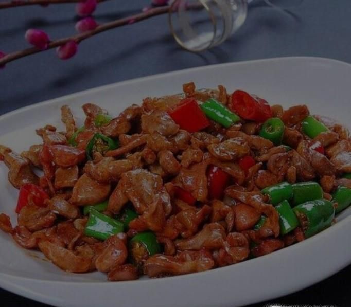 炒鸡胗（炒菌肝）的家常做法