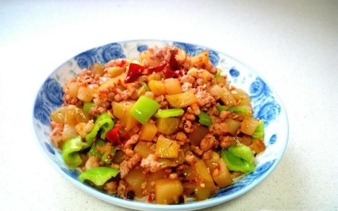 肉末炒榨菜的做法