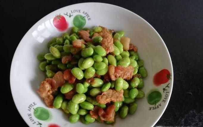 毛豆烧肉的做法