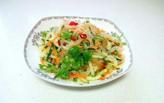 黄瓜拌海蜇皮的做法