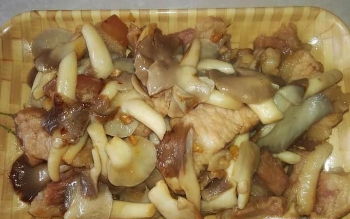 平菇炒猪肉的做法