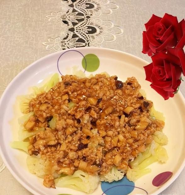 浇汁菜花的家常做法