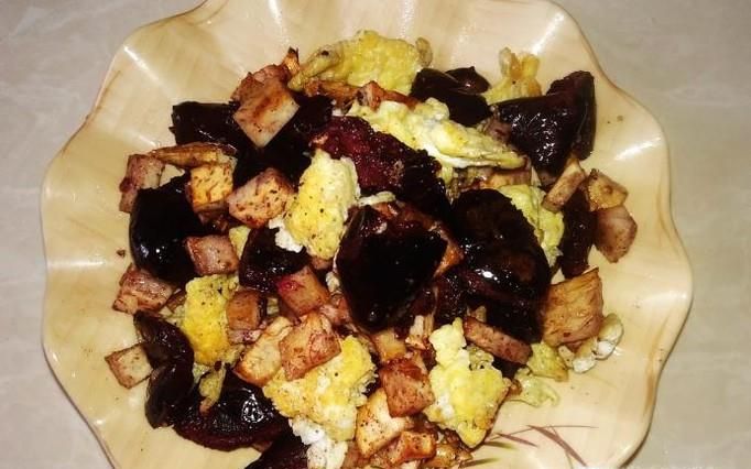 榄角香芋鸡蛋混炒的做法