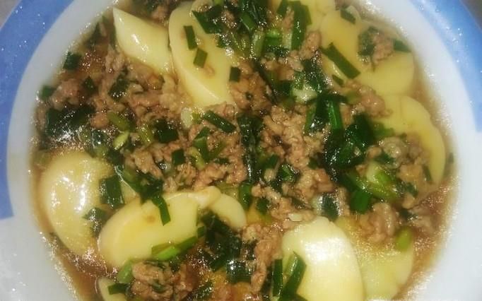 肉末焖日本豆腐的做法