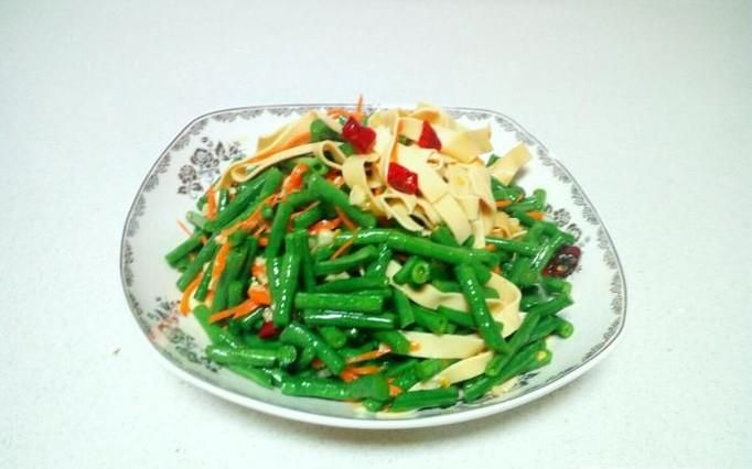 豇豆拌干豆腐的家常做法