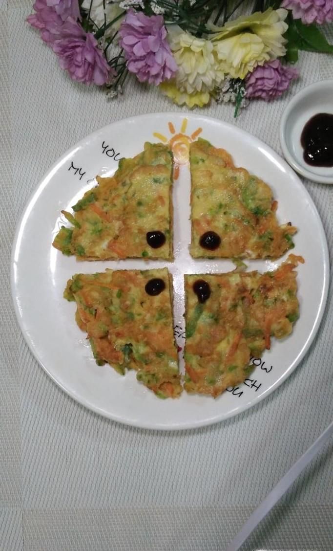 怎样做美味的苦瓜胡萝卜鸡蛋煎饼？
