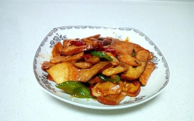 素鸡炒杏鲍菇的家常做法