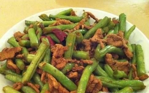 豇豆角炒肉的做法