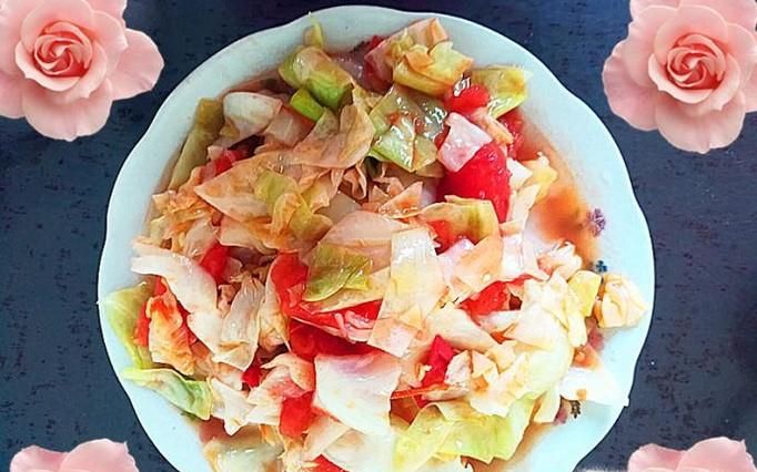 怎么做番茄炒甘蓝菜更好吃