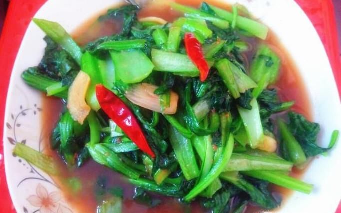 蟹籽酱扒油菜怎么做？