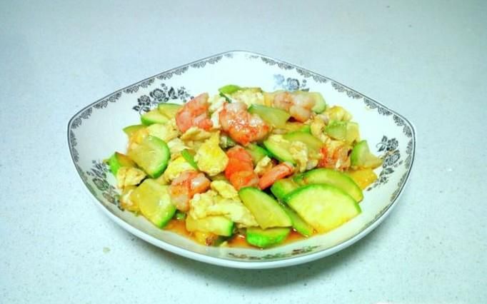 虾仁炒角瓜鸡蛋的家常做法