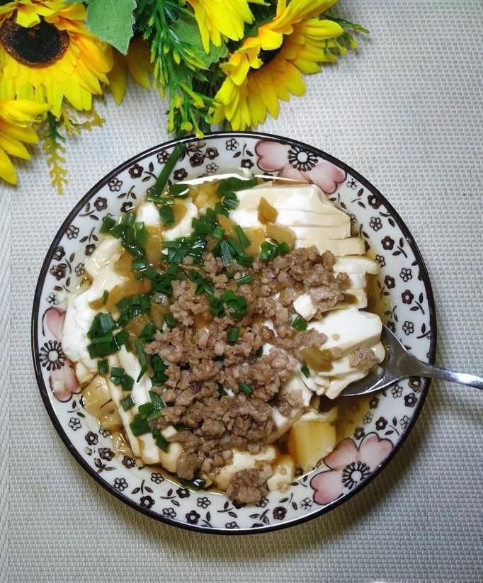 怎样做美味的肉末蒸内脂豆腐?