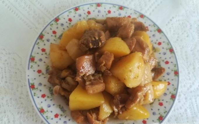 猪肉勾嫩鸡的家常做法