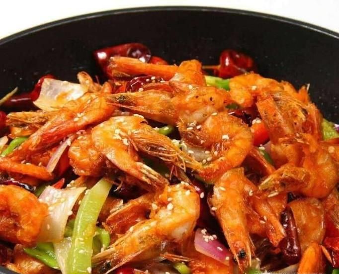 干锅虾的家常做法