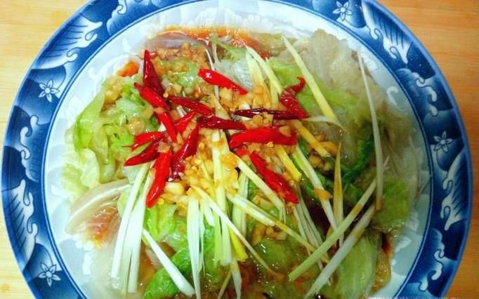 白灼西生菜的家常做法