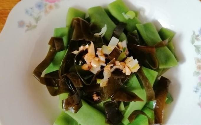 绿芸豆拌海带的做法